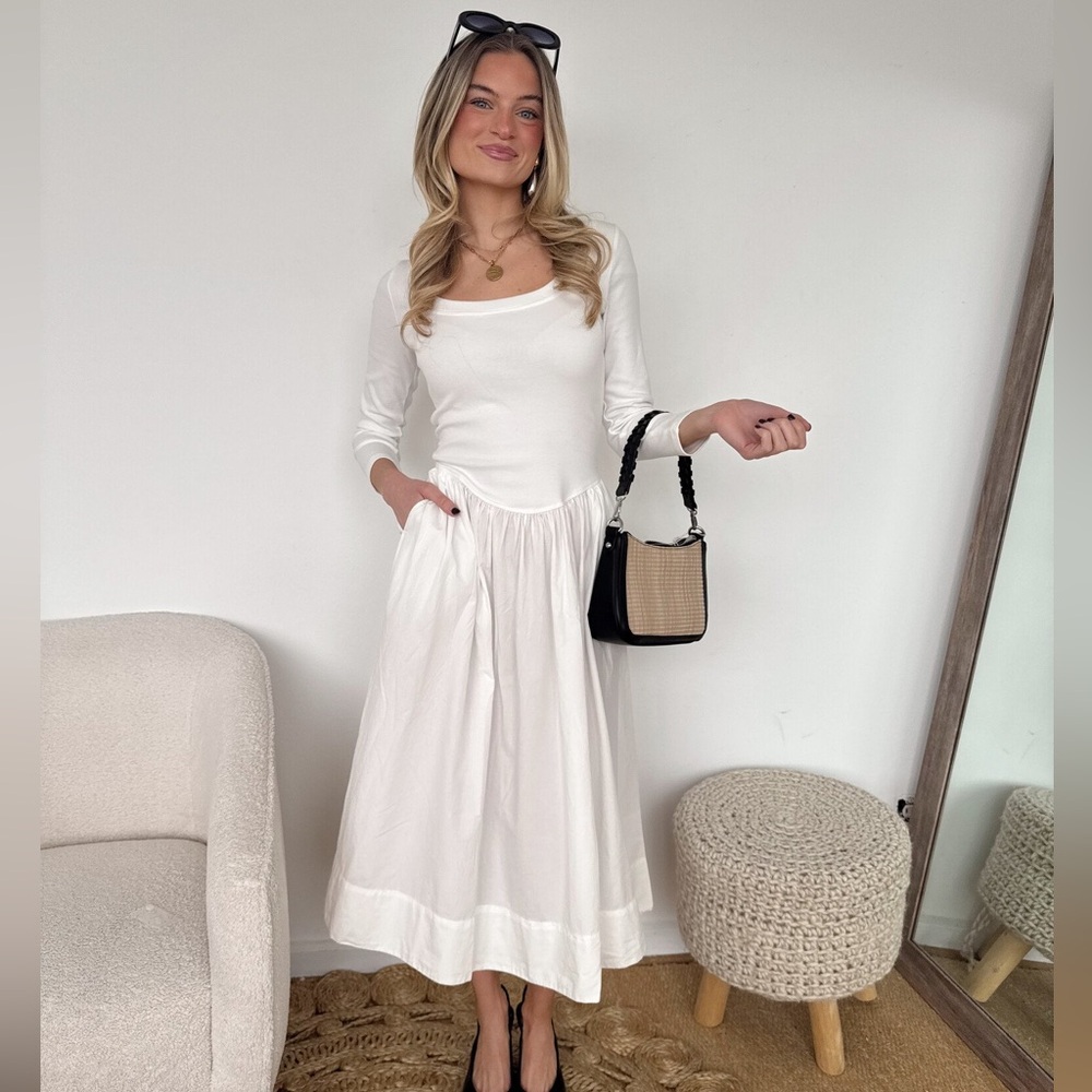 Free People White Maxi Dress